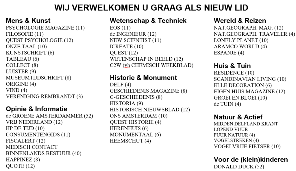 Tijdschriften